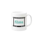 filmsのfilms LOGO Mug :right side of the handle