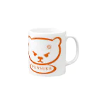 igfh005のくまのプンスカー顔 Mug :right side of the handle