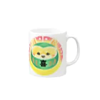 パステルドギーのだるま犬・柴犬 Mug :right side of the handle