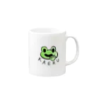 アシタモのほがらかカエル Mug :right side of the handle