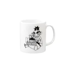 博多明太！ぴりからこちゃん公式グッズストアのうどんの助 Mug :right side of the handle