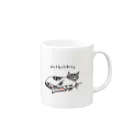 マイマイタケの出勤＆帰宅マグ Mug :right side of the handle