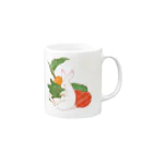 peaches-momokoの野菜うさぎちゃん Mug :right side of the handle