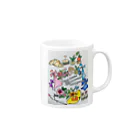 お台場ローズベイデザインのodaiba party amuse Mug :right side of the handle