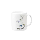 Shimako'sの水辺のサギーズ Mug :right side of the handle