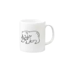 menageのきぼりのくま Mug :right side of the handle