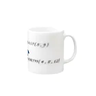 へらやのdice Mug :right side of the handle