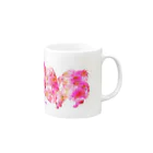 Mofrismの花柄パピヨン Mug :right side of the handle