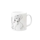 🍓塩野ネリコ🍓の架空パフェ庵[夢喰の羊] Mug :right side of the handle