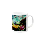 創作工房muccoの夕暮れの薔薇空 Mug :right side of the handle