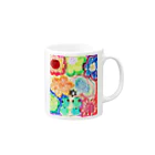 カエルモチーフオリジナルグッズのオリジナルカエルグッズ Mug :right side of the handle