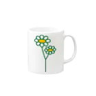 occasiのマーガレット Mug :right side of the handle