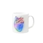 nemuriのHeart ｶﾗﾌﾙ Mug :right side of the handle