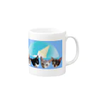 保護猫カフェ「駒猫」さん家のNo.7 フルーツ4兄弟♪ Mug :right side of the handle