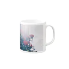 kio photo worksのFlower illuminated by sunlight Mug :right side of the handle