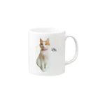 にゃん福堂　猫雑貨のお店のハチワレ猫ヴィン Mug :right side of the handle