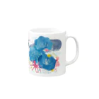 瀬戸めぐみ｜イラストレーター　   のuminohana-マグカップ Mug :right side of the handle