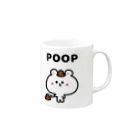 うさぎまるえkawaiishop のくまコロりん『つんつん』 Mug :right side of the handle