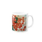 樽猫堂  安部円子の「赤い実」 Mug :right side of the handle