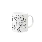 HER AND MARSHMALLOWのフレブルフレンズ　 Mug :right side of the handle