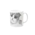 クロミケ堂のぽっちゃり猫 Mug :right side of the handle