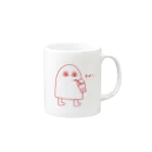 おにぎりのお店のタピるメジェドさま Mug :right side of the handle