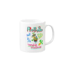 ねこぜや のROBOBO🤖「パオロボ」 Mug :right side of the handle