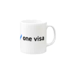 one visa 公式グッズのone visa logo 2019 マグカップの取っ手の右面