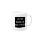 LUCKY OOKAMI COMPANYのCOMPANY MEMBER GOODS 머그컵の取っ手の右面