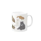 ちなきのこのWild animal japan Mug :right side of the handle