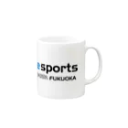 大原学園 福岡校 eスポーツ部のeスポーツ大原福岡　横ロゴ Mug :right side of the handle