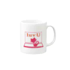 shadoのk-IT_NT-luvU_mug マグカップの取っ手の右面