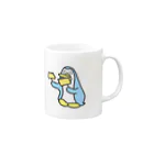 ぎりのぎりまでブルドッグSHOPのカステラたべる？ Mug :right side of the handle