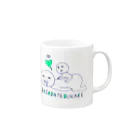 いらすとショップあめみ屋のこそだてづかれ Mug :right side of the handle