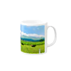 buttershopの実写版まきばの空！ Mug :right side of the handle