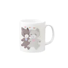 プリンス幽斗の王室売店の猫の王子と王女の王室喫茶マグ Mug :right side of the handle