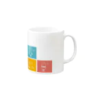 SECOND8のピ​ー​ナ​ッ​ツ​さ​ん​ カラフル Mug :right side of the handle