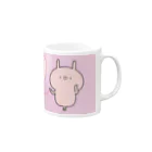 ユウィズのラブカップルカップ❤️うさぎ1 Mug :right side of the handle