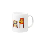 ゆんのカラフルチェア Mug :right side of the handle