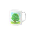 pinkychocolatの大きな木とかくれんぼ Mug :right side of the handle