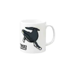 くじら屋のザトウクジラ Mug :right side of the handle