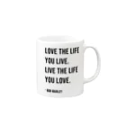 hello!!masterpieceのHello BoB Marley `LOVE LIFE!!` マグカップの取っ手の右面