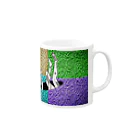 PSYCHEDELIC ART Y&Aの脱落 Mug :right side of the handle