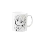 ちくわの穴の中のちはるちゃん Mug :right side of the handle