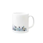 Yoshisyanの中世に街並みと猫 Mug :right side of the handle