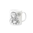 Aliviostaのザビエル 手遊び カニだよ イラスト 偉人 歴史 Mug :right side of the handle