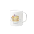 ラヴちゃん公式ショップのパンケーキもすきなの Mug :right side of the handle