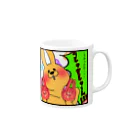 lililililのきゃぴっとうさぎさん Mug :right side of the handle