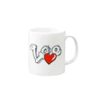 高柳 優のLOVE Mug :right side of the handle