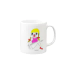 福ハナ夫（フクハナ商店）公式のセクシカトリーヌちゃん Mug :right side of the handle